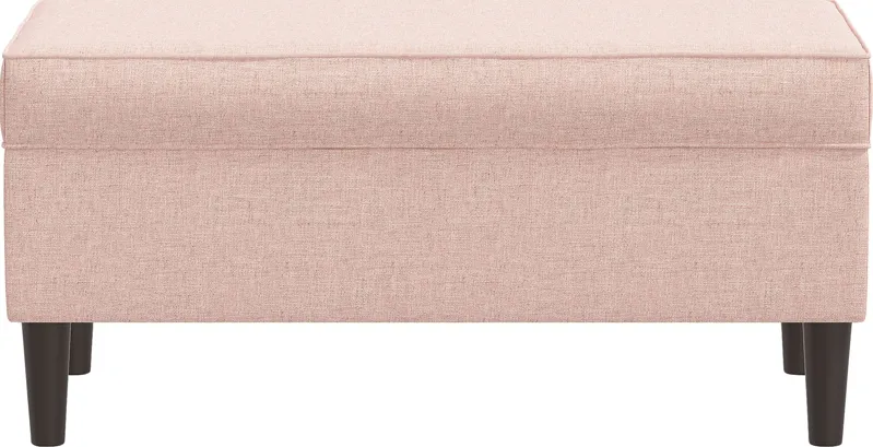 Charette Pink Storage Bench