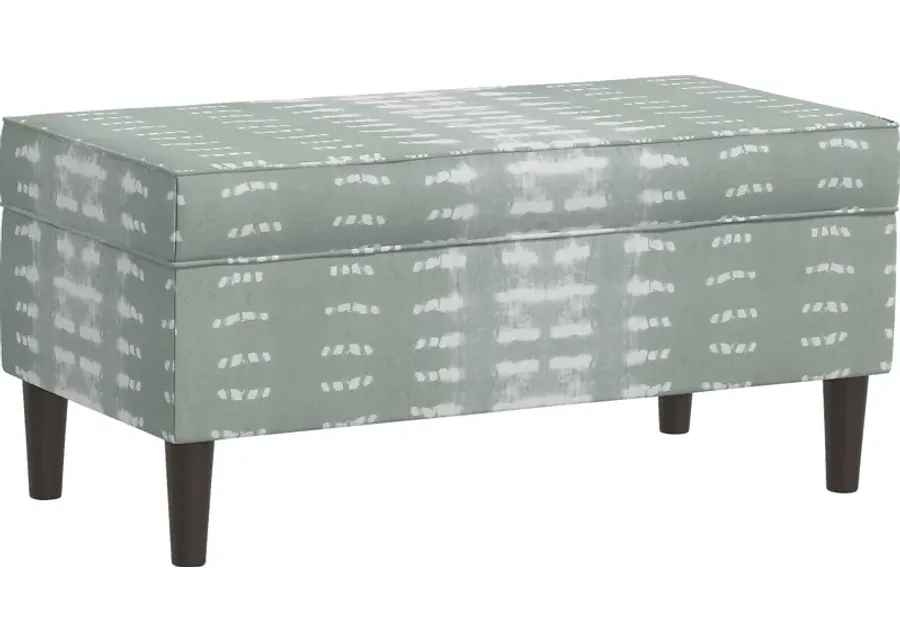 Charette Green Storage Bench