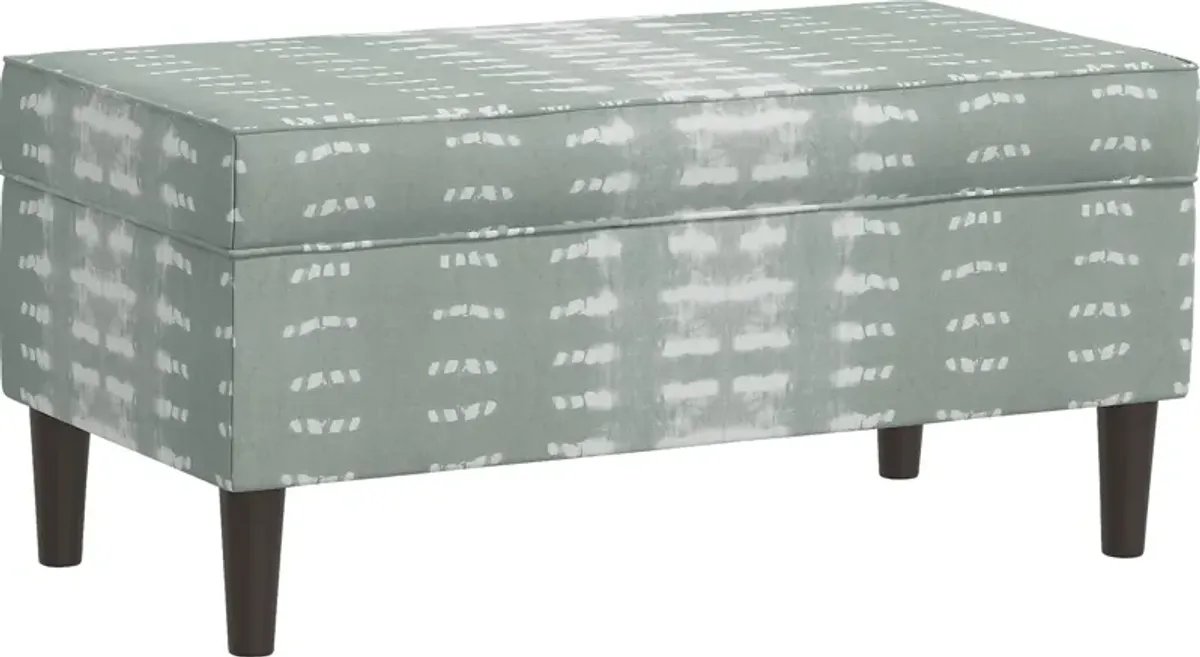 Charette Green Storage Bench