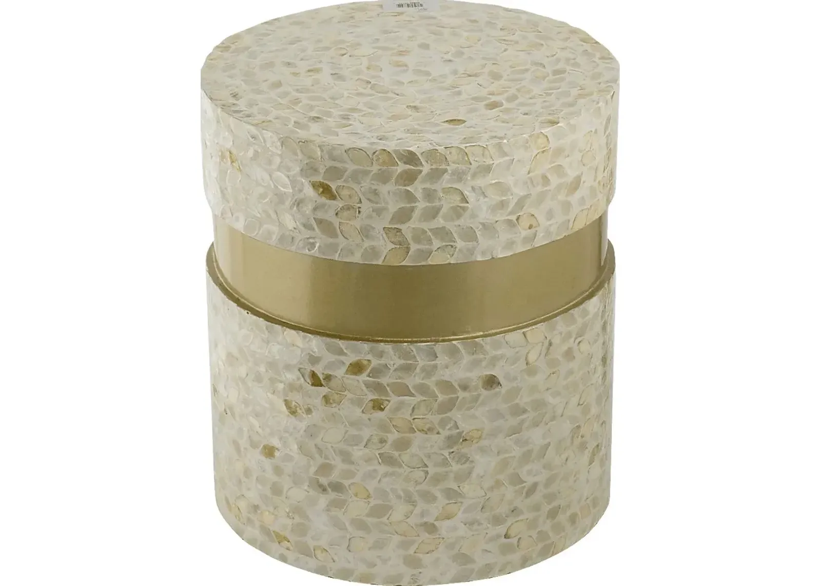 Ashyia Cream Accent Stool