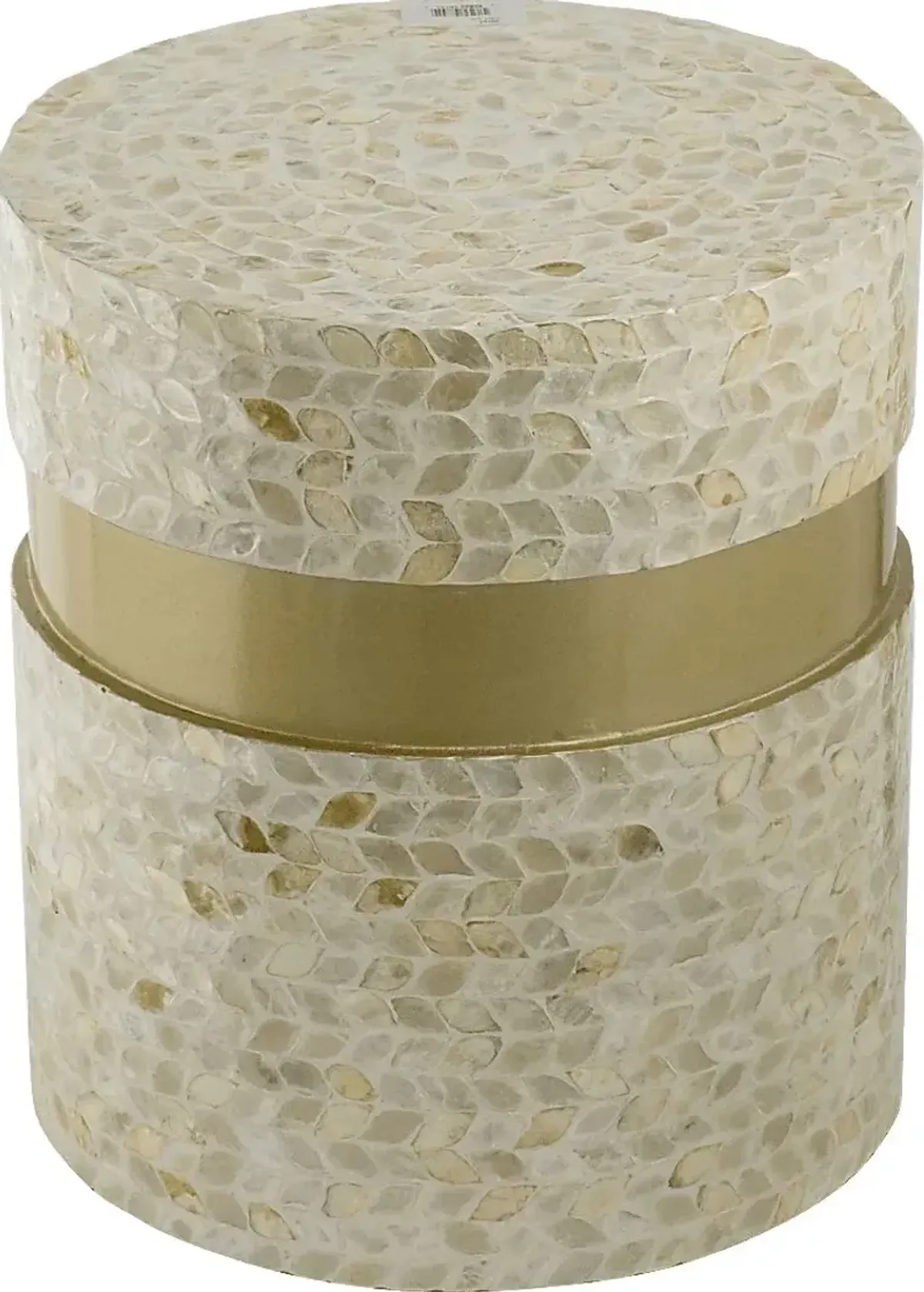 Ashyia Cream Accent Stool