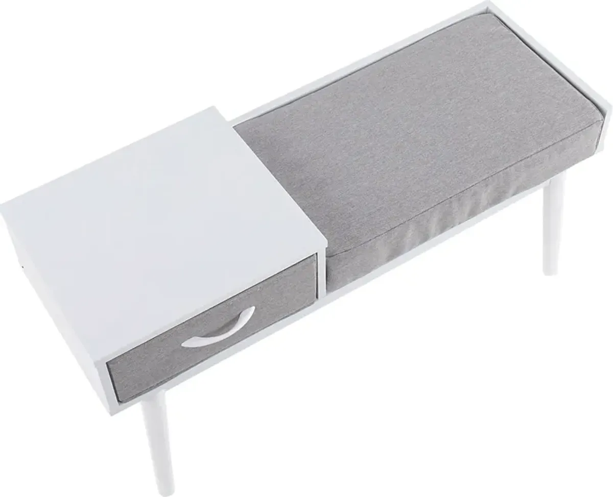 Wynnemeade Gray Accent Bench