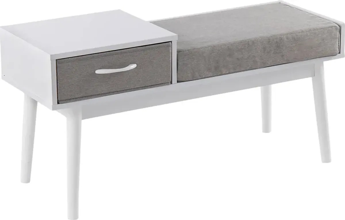 Wynnemeade Gray Accent Bench