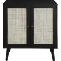 Woodsia Black Accent Cabinet