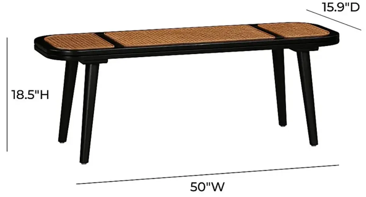 Lilyella Black Bench