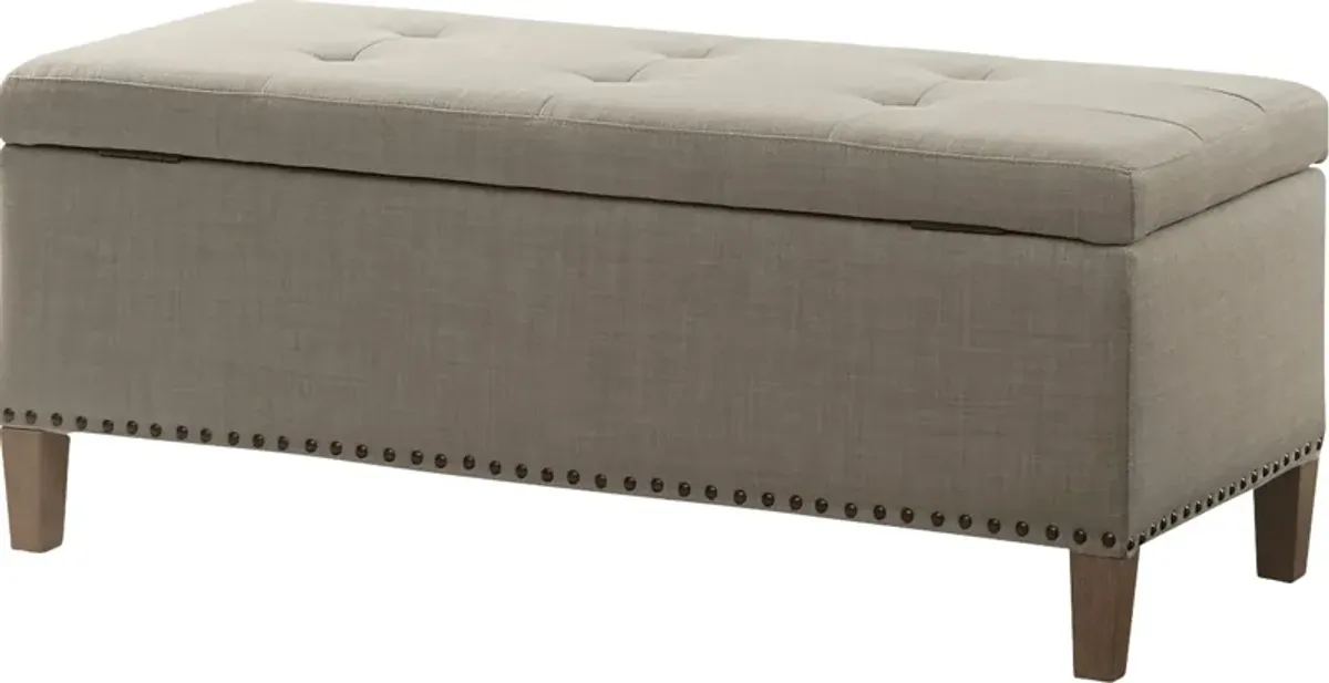 Rosewin Taupe Accent Bench