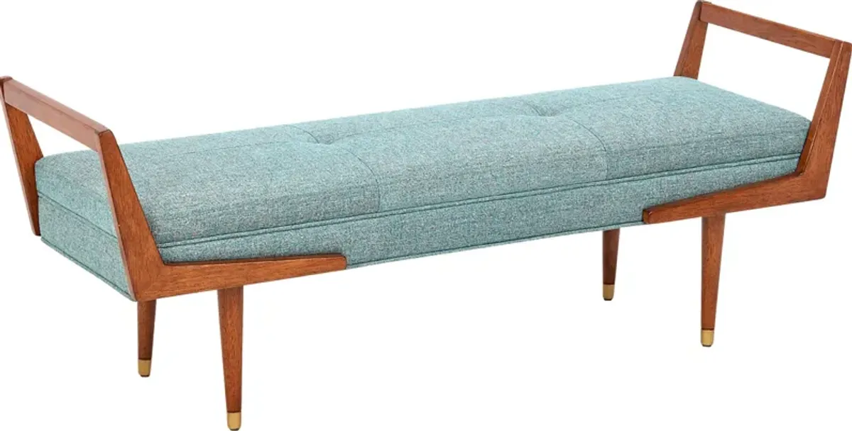 Beadel Blue Accent Bench