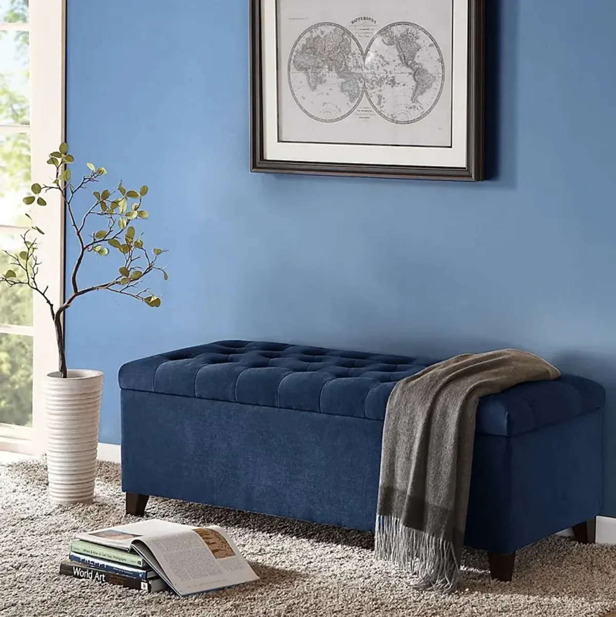 Rosewings Navy Accent Bench