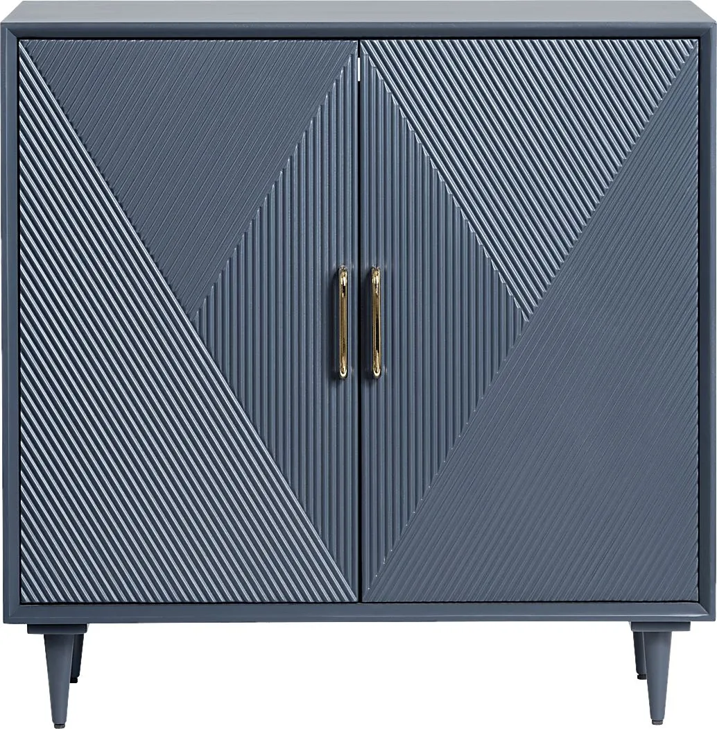 Rummele Blue Accent Cabinet