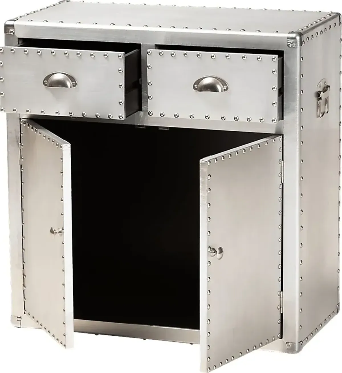 Enoree Light Silver Accent Cabinet