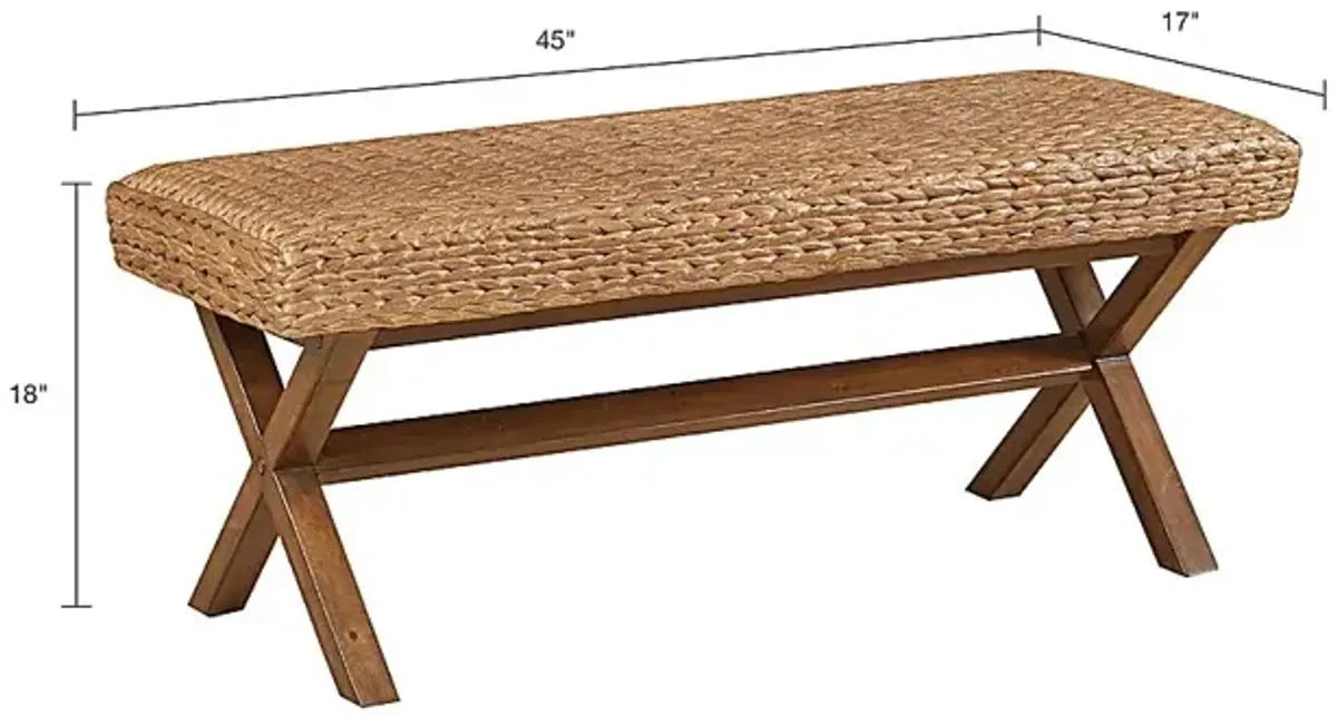 Ballyclarc Brown Accent Bench