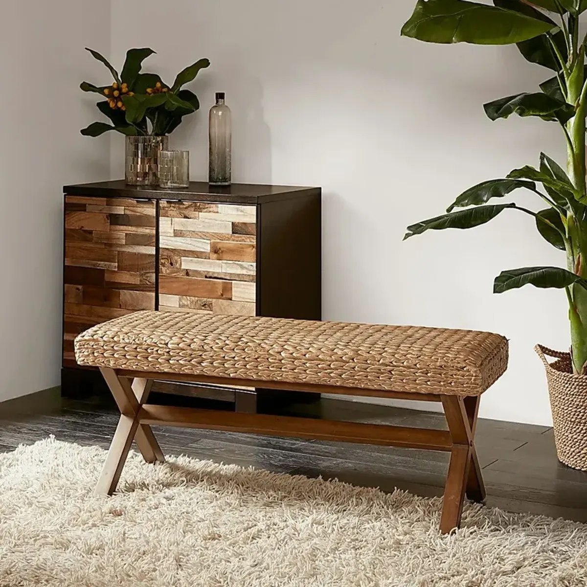 Ballyclarc Brown Accent Bench