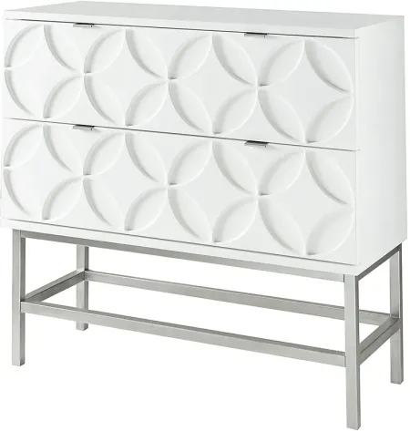 Raymick White Accent Cabinet