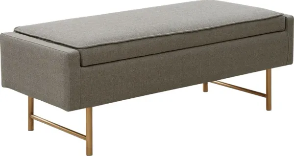 Rylis Gray Accent Bench