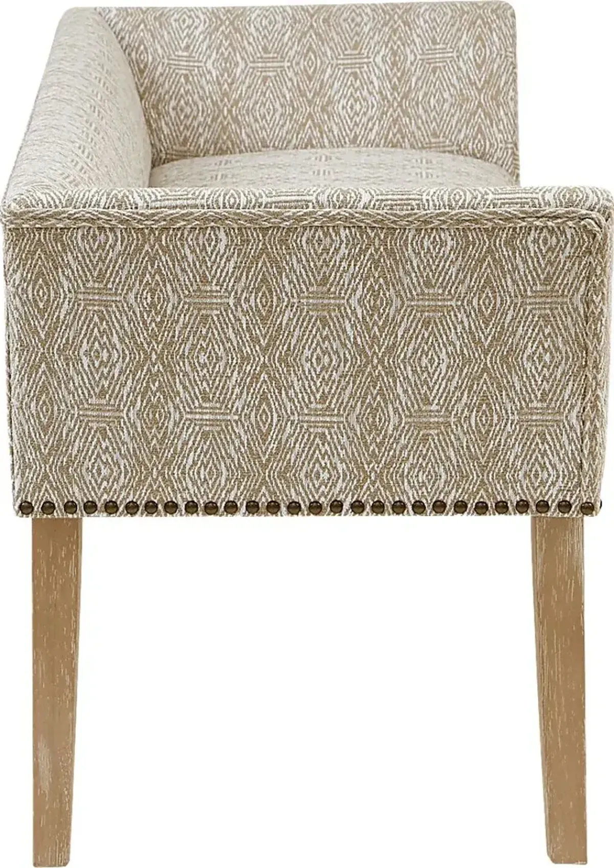 Bastgone Taupe Accent Bench