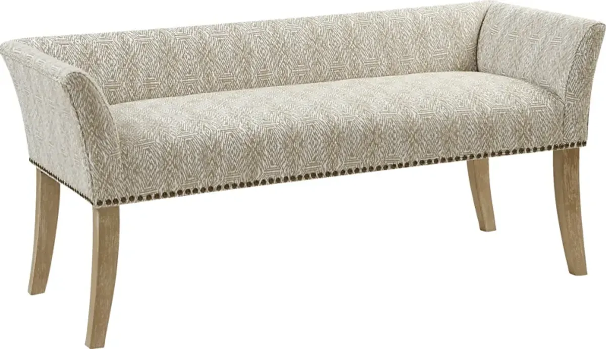 Bastgone Taupe Accent Bench