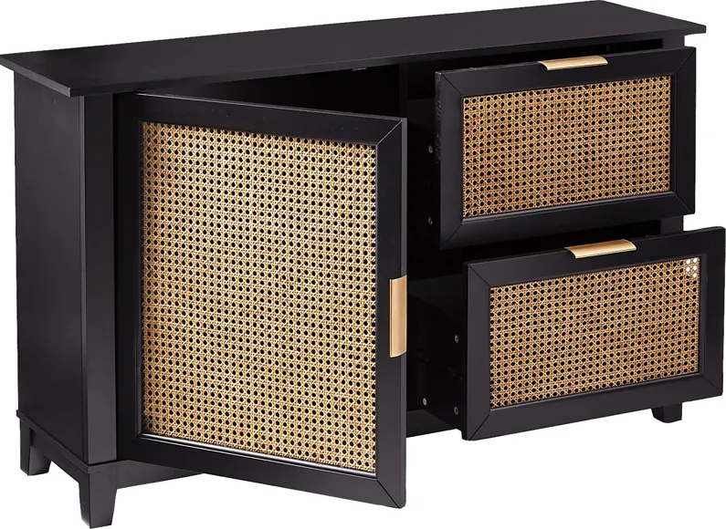 Checkshire Black Accent Cabinet