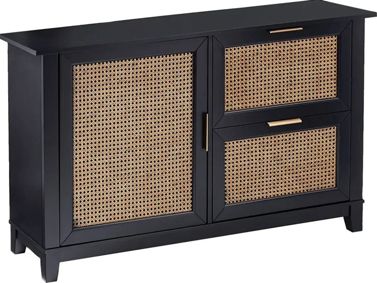 Checkshire Black Accent Cabinet