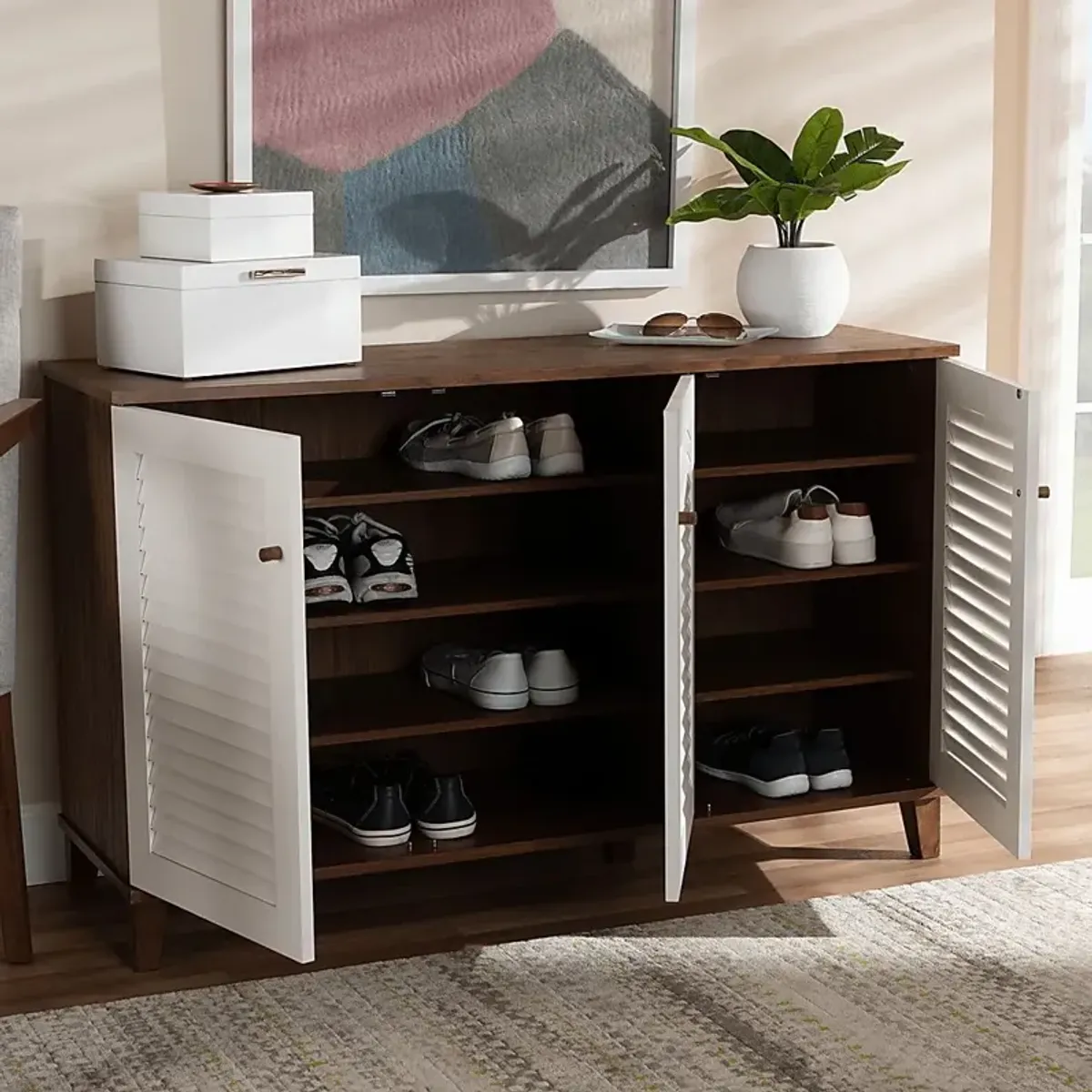 Algarin Brown Large Accent Cabinet