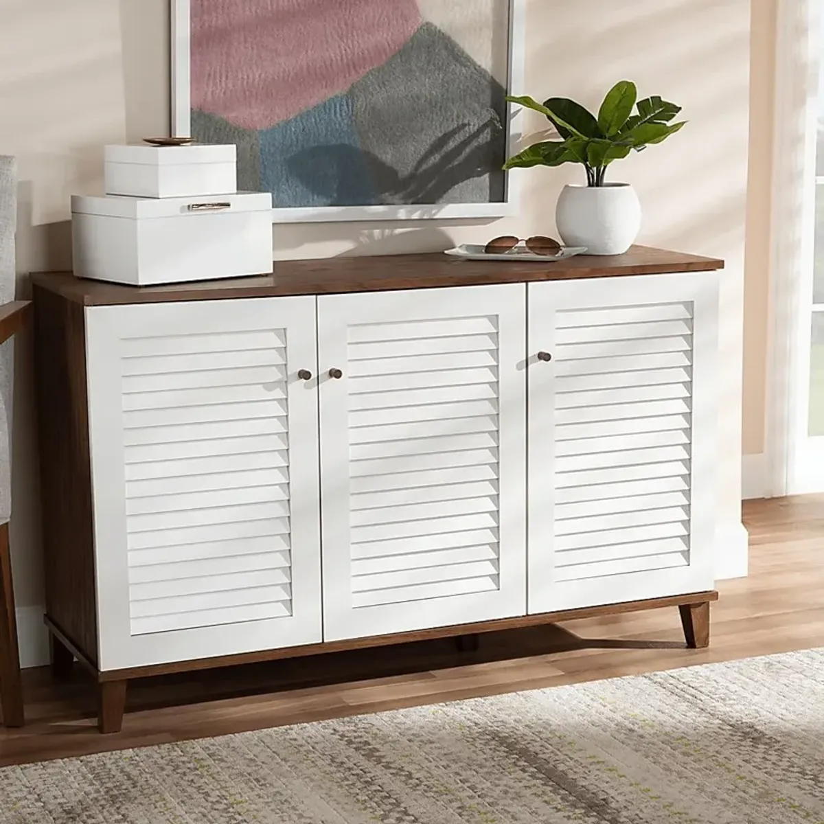 Algarin Brown Large Accent Cabinet