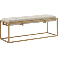 Otsego Brown Accent Bench