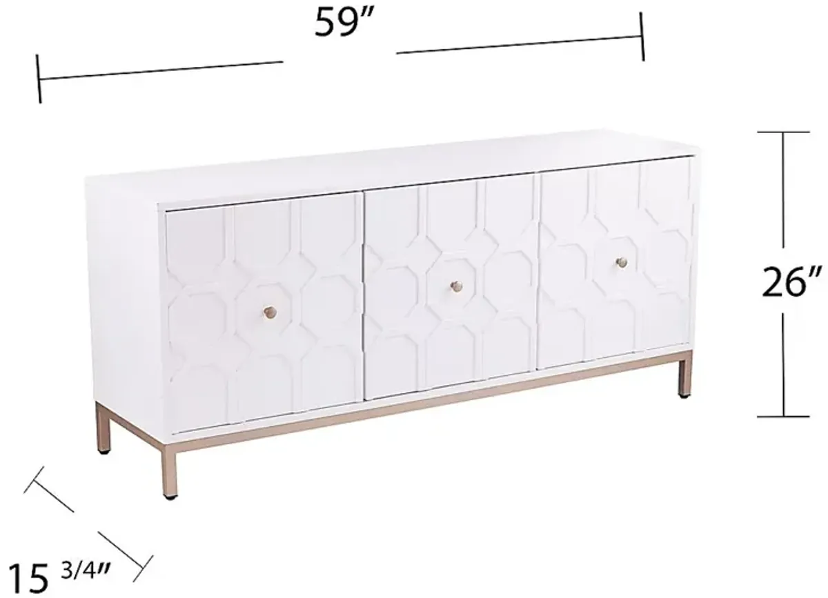 Winesap White Credenza