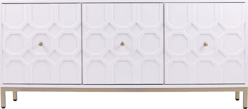 Winesap White Credenza