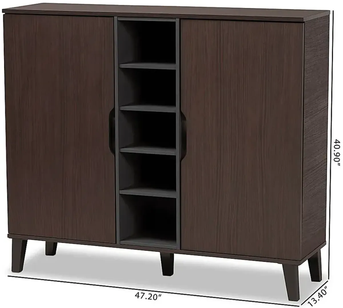 Telford Dark Brown Accent Cabinet