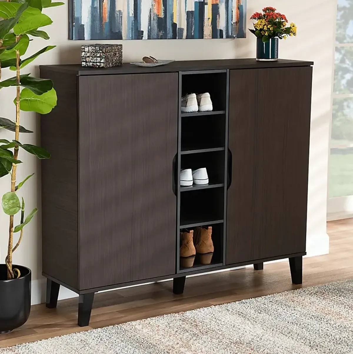 Telford Dark Brown Accent Cabinet