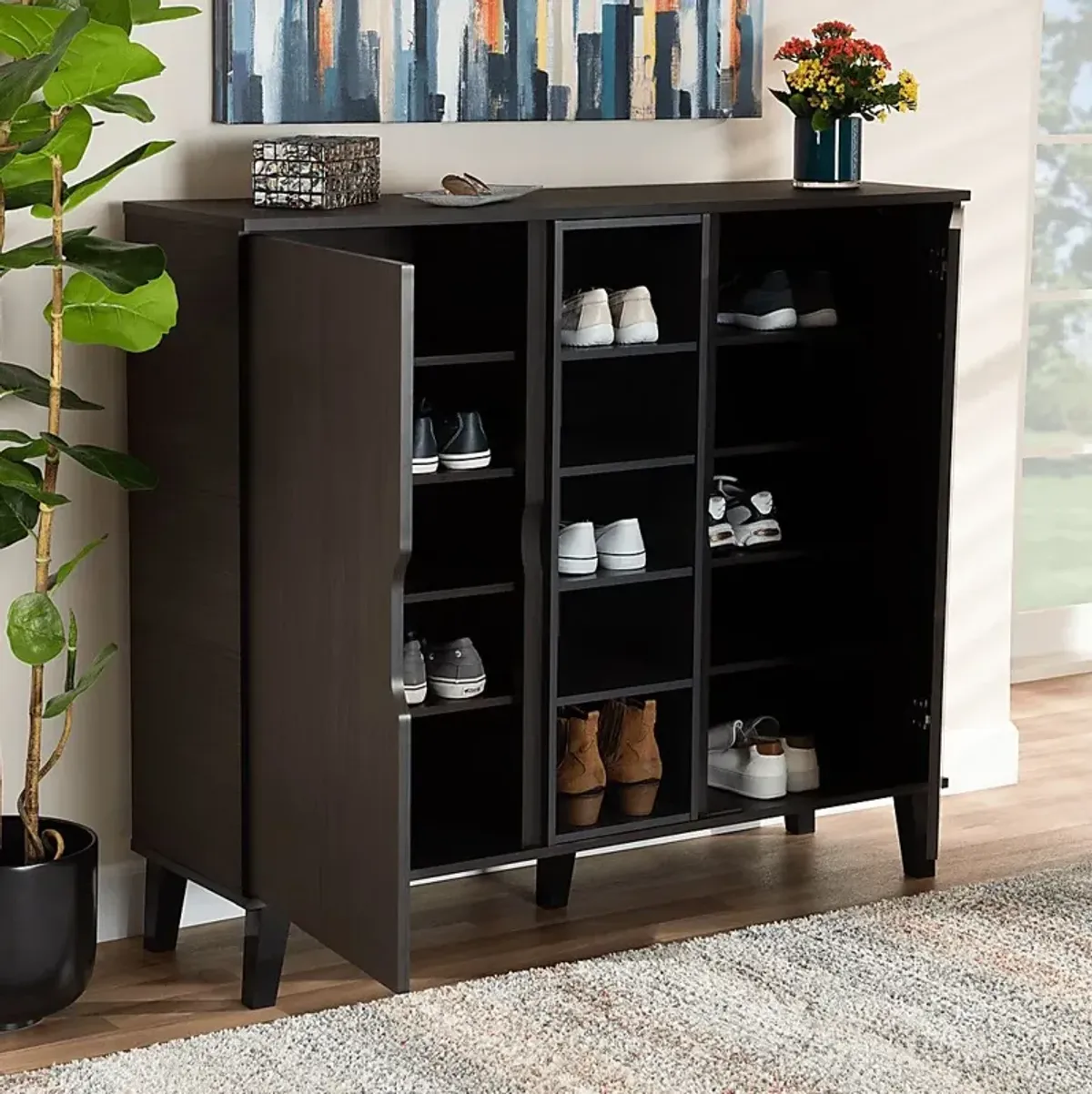 Telford Dark Brown Accent Cabinet