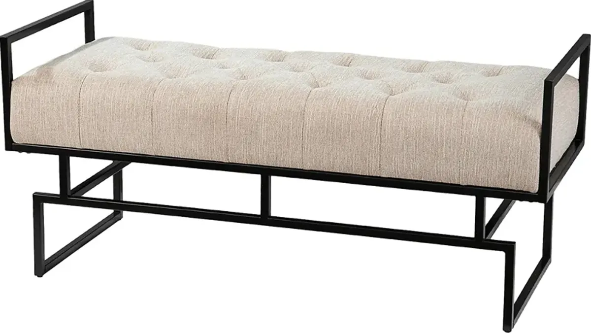 Witterton Beige Accent Bench