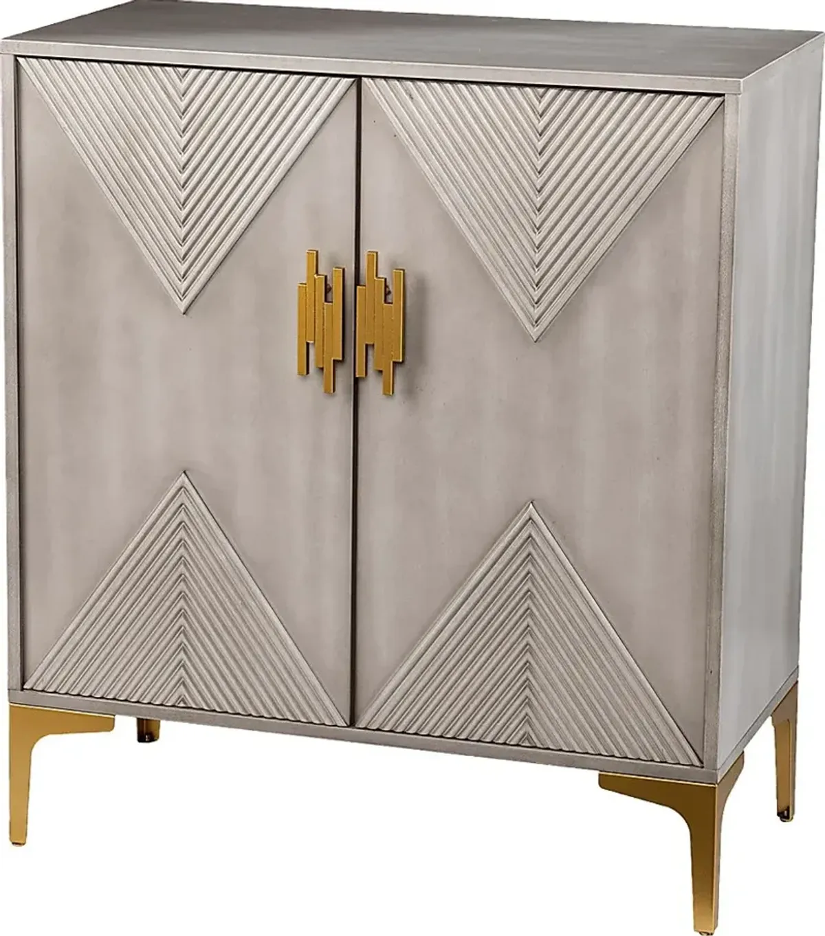 Wapello Gray Accent Cabinet