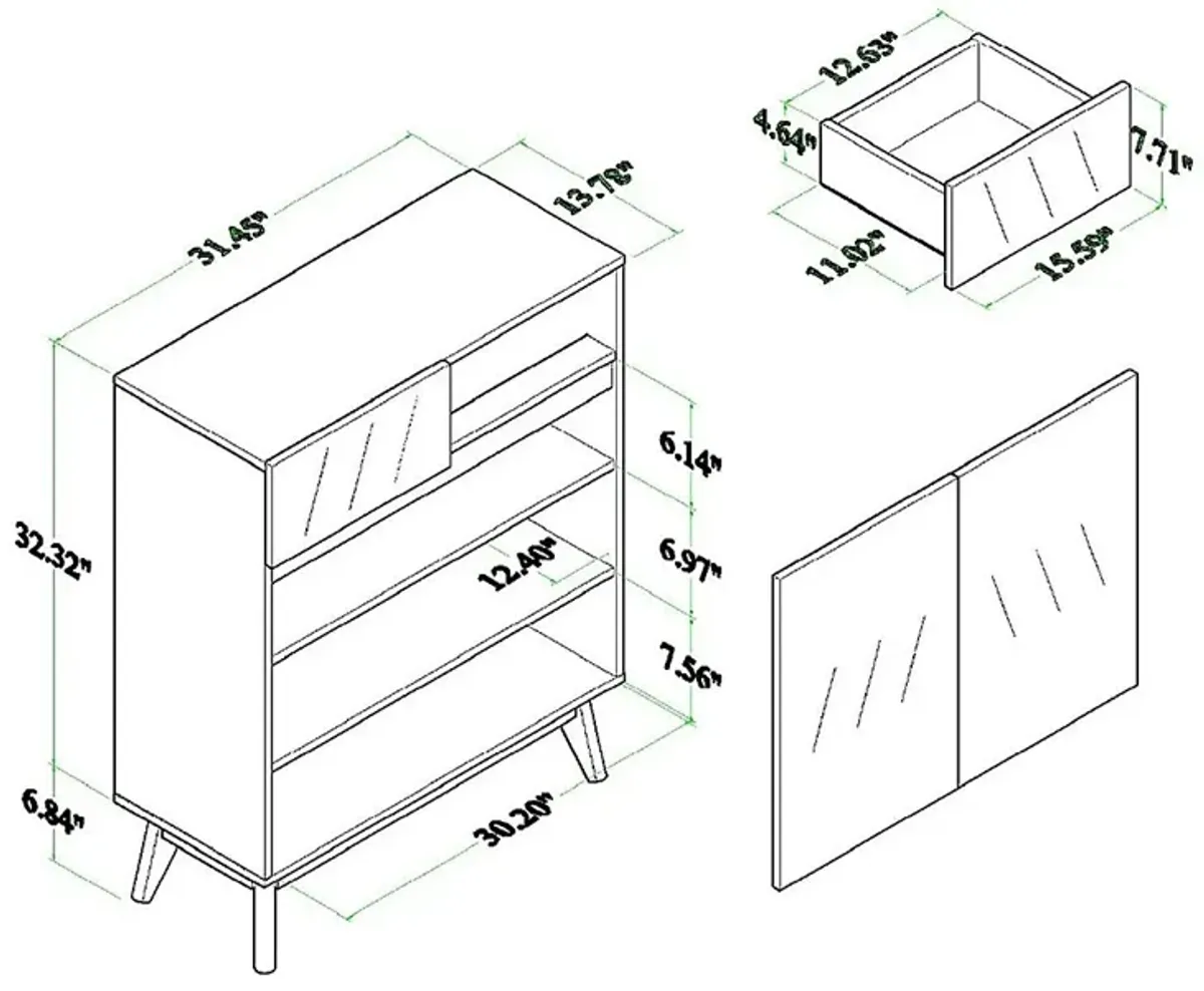 Jewelweed Brown Accent Cabinet