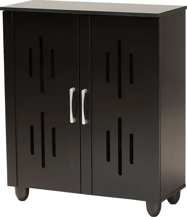 Kaloken Brown Shoe Storage Cabinet