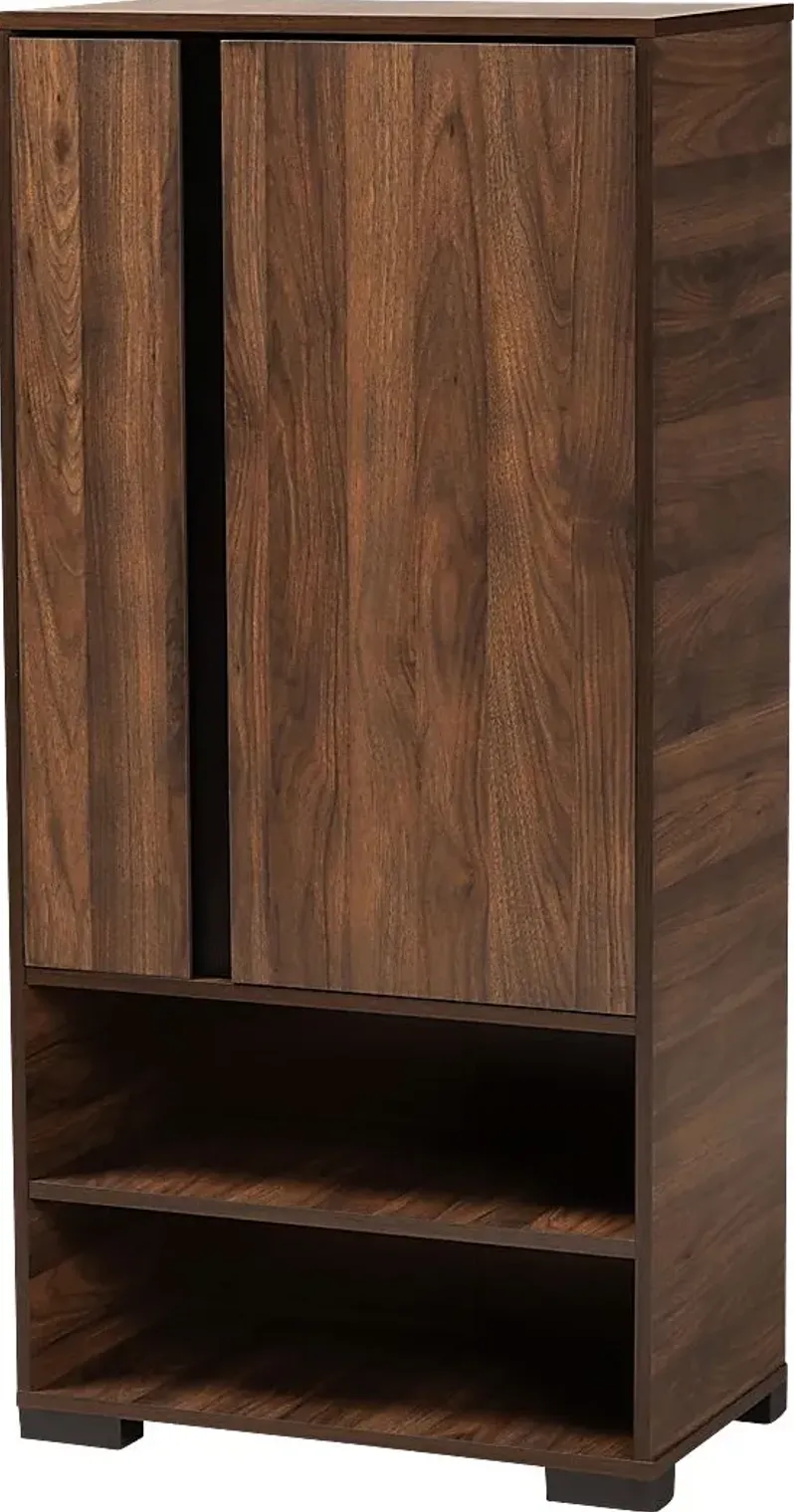 Kimeron Brown Shoe Storage Cabinet