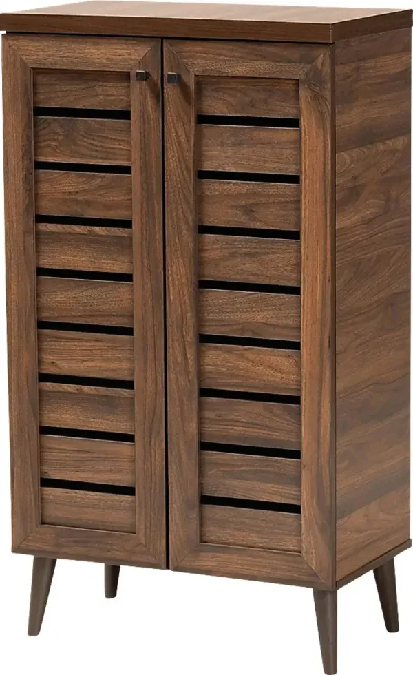 Lefelle Brown Shoe Storage Cabinet