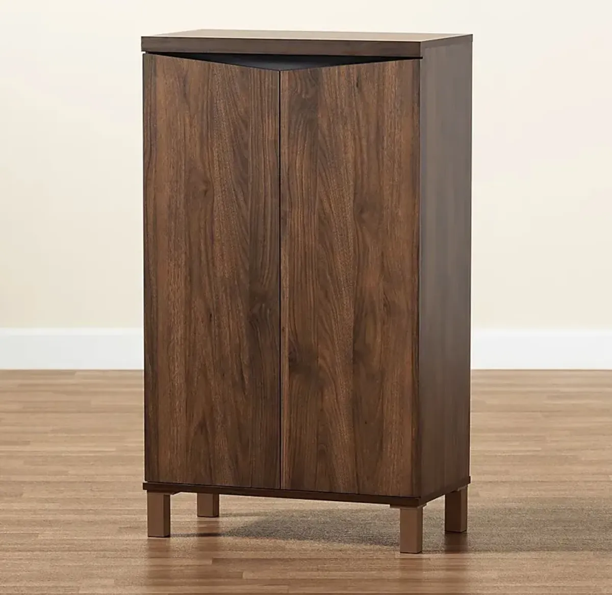 Lilligard Brown Shoe Storage Cabinet