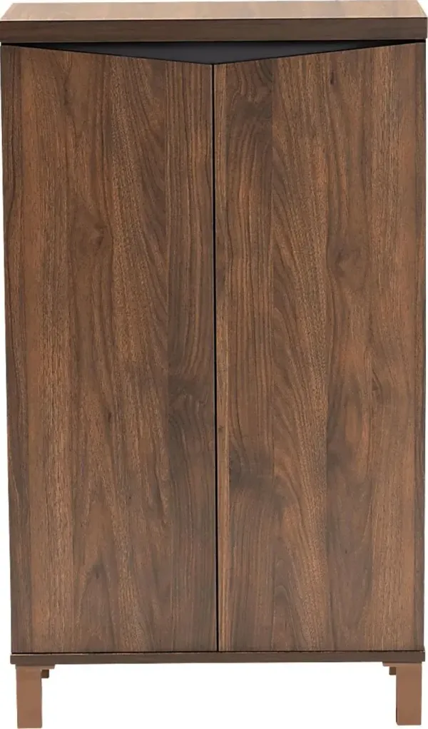 Lilligard Brown Shoe Storage Cabinet