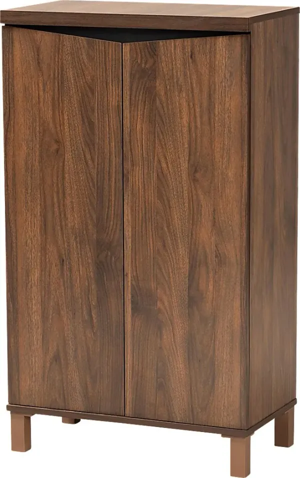 Lilligard Brown Shoe Storage Cabinet