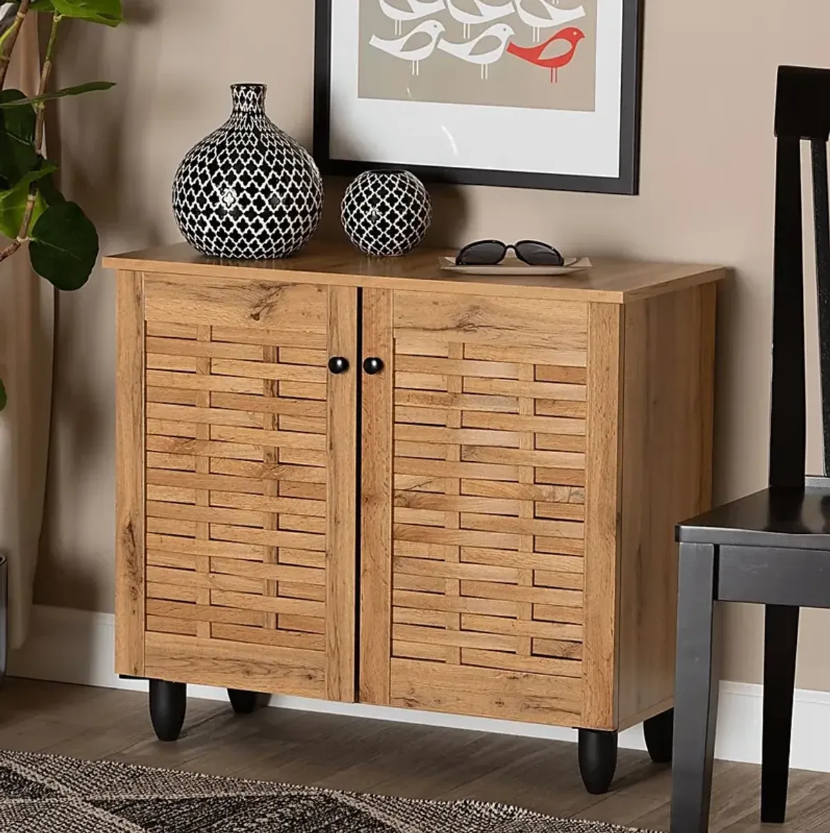 Citruscedar Brown Accent Cabinet