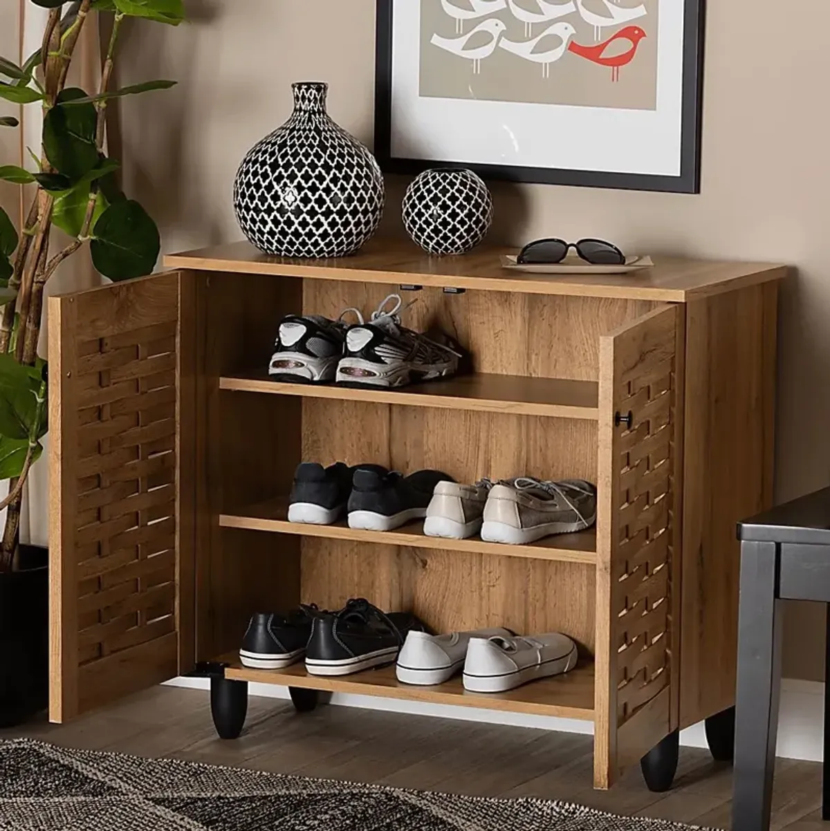 Citruscedar Brown Accent Cabinet