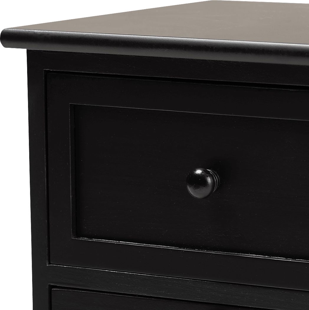 Della Lane Dark Brown Small 3 Drawer Accent