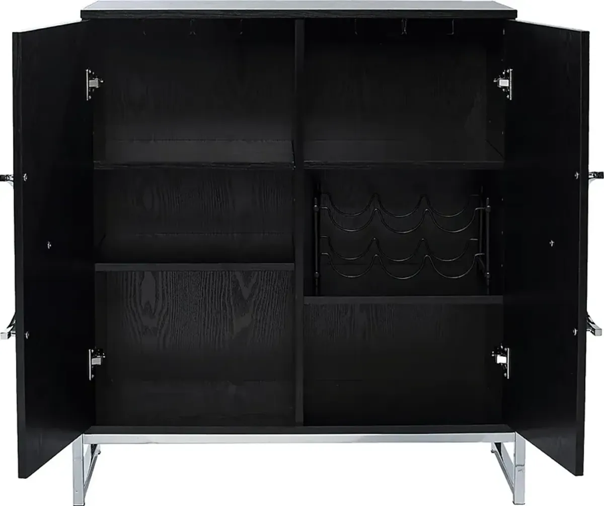 Mavelle Black Bar Cabinet