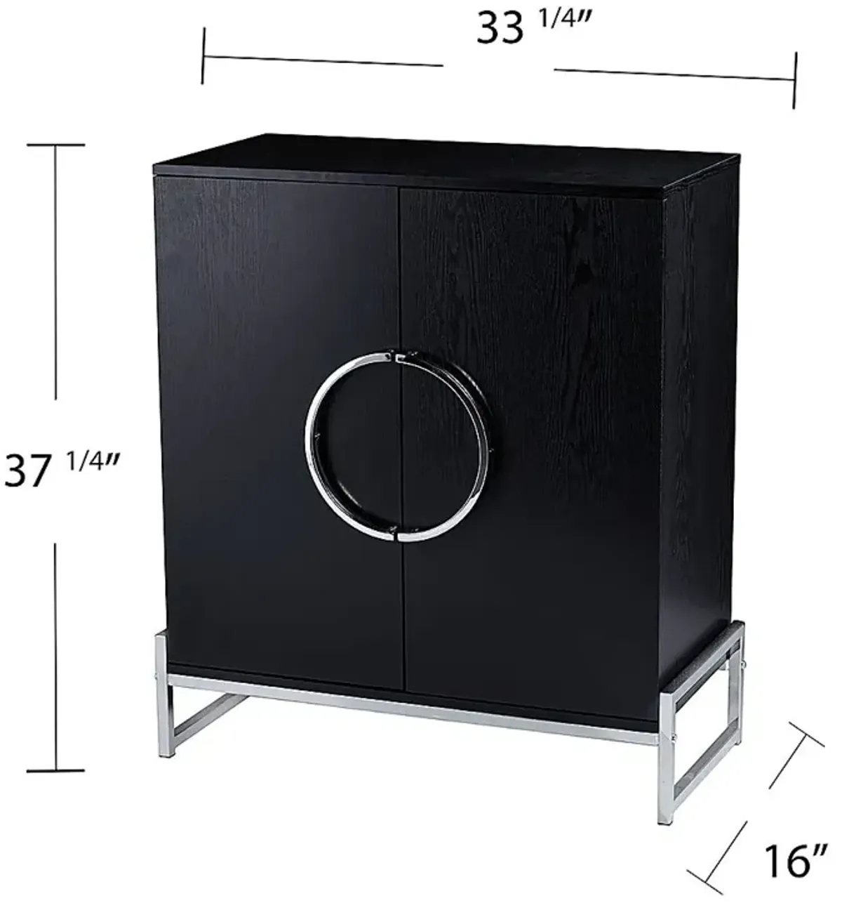 Mavelle Black Bar Cabinet