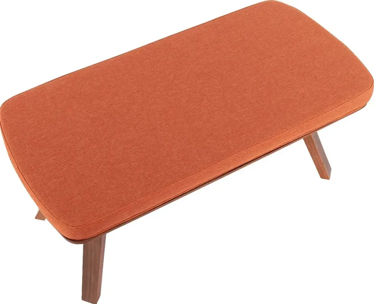 Rushworth II Orange Accent Bench