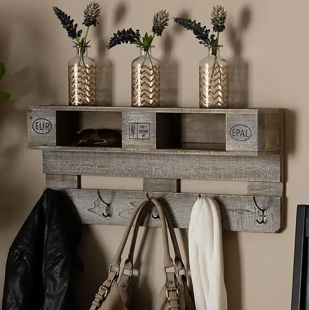 Wyona Brown Coat Rack