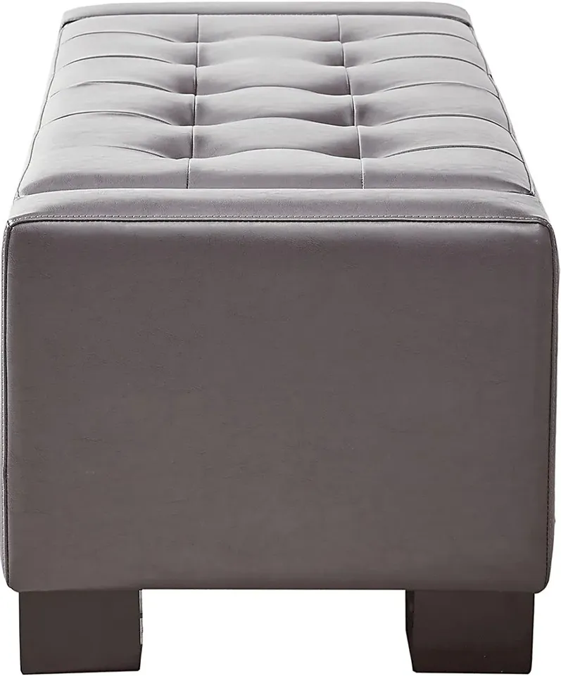 Roystone Gray Accent Bench