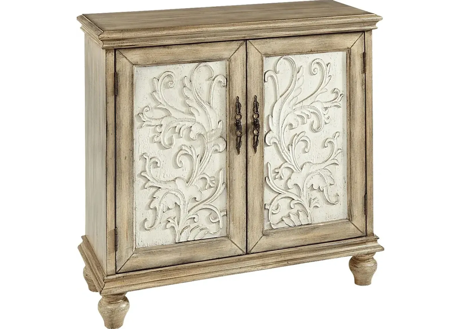 Hazzen White Accent Cabinet