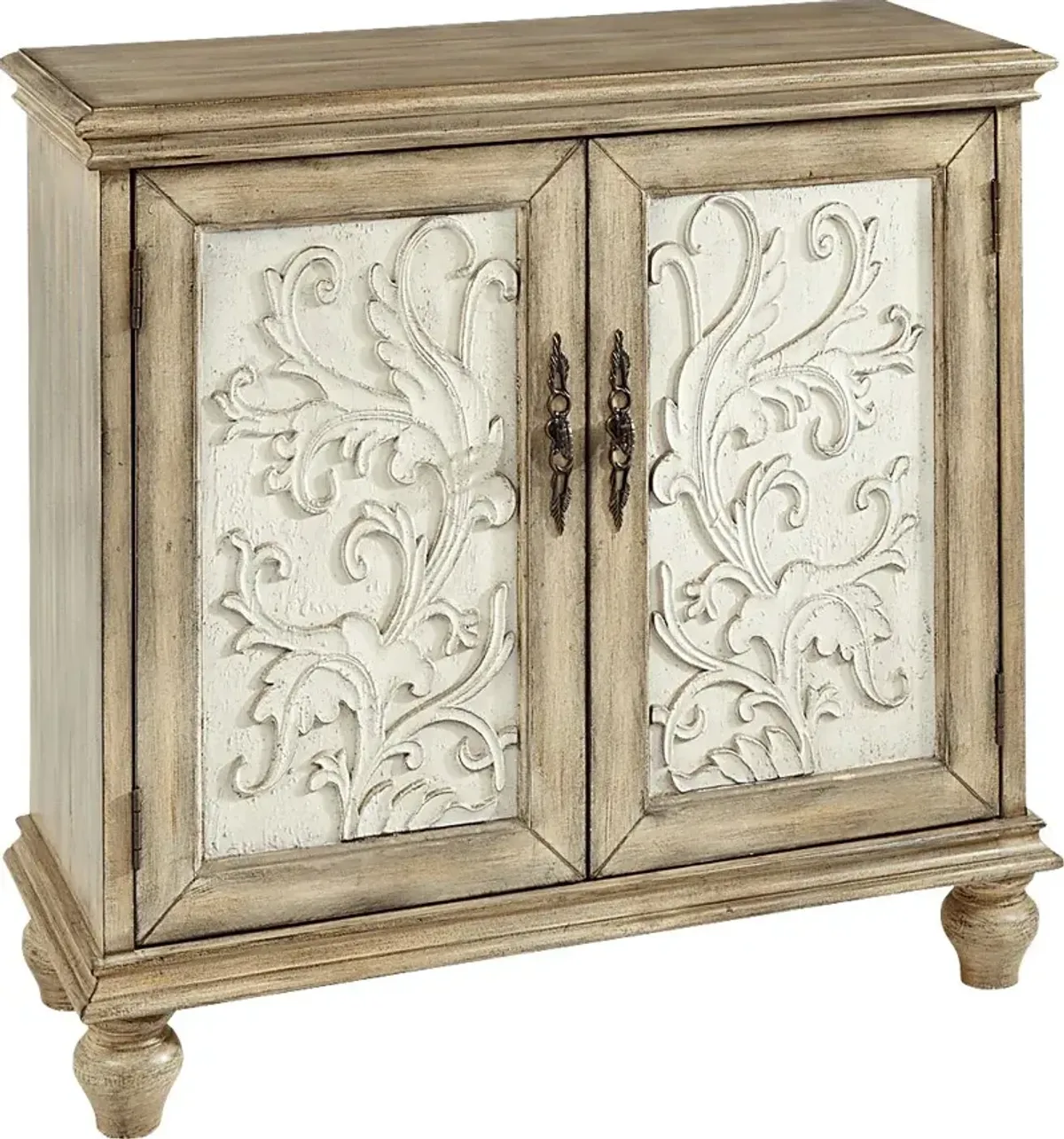 Hazzen White Accent Cabinet