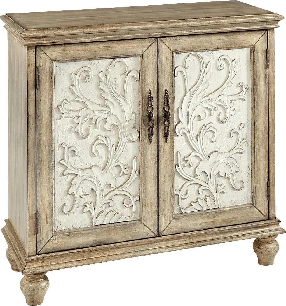 Hazzen White Accent Cabinet